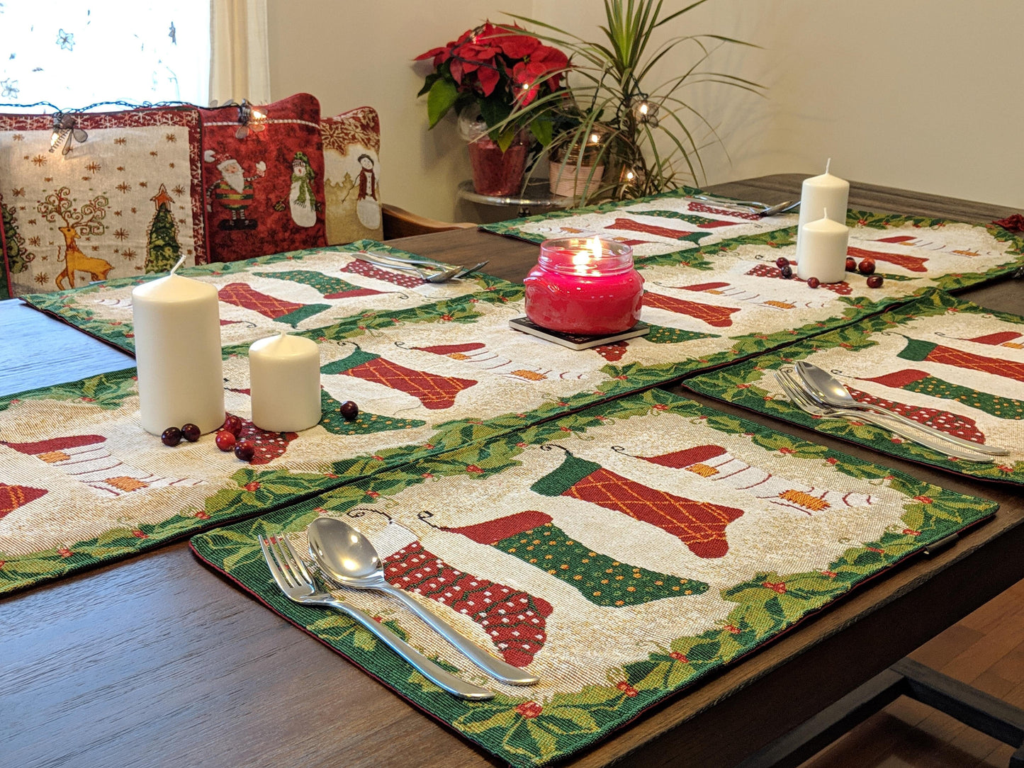 Tache Hang My Stockings By the Fireplace Table Runners (12910)