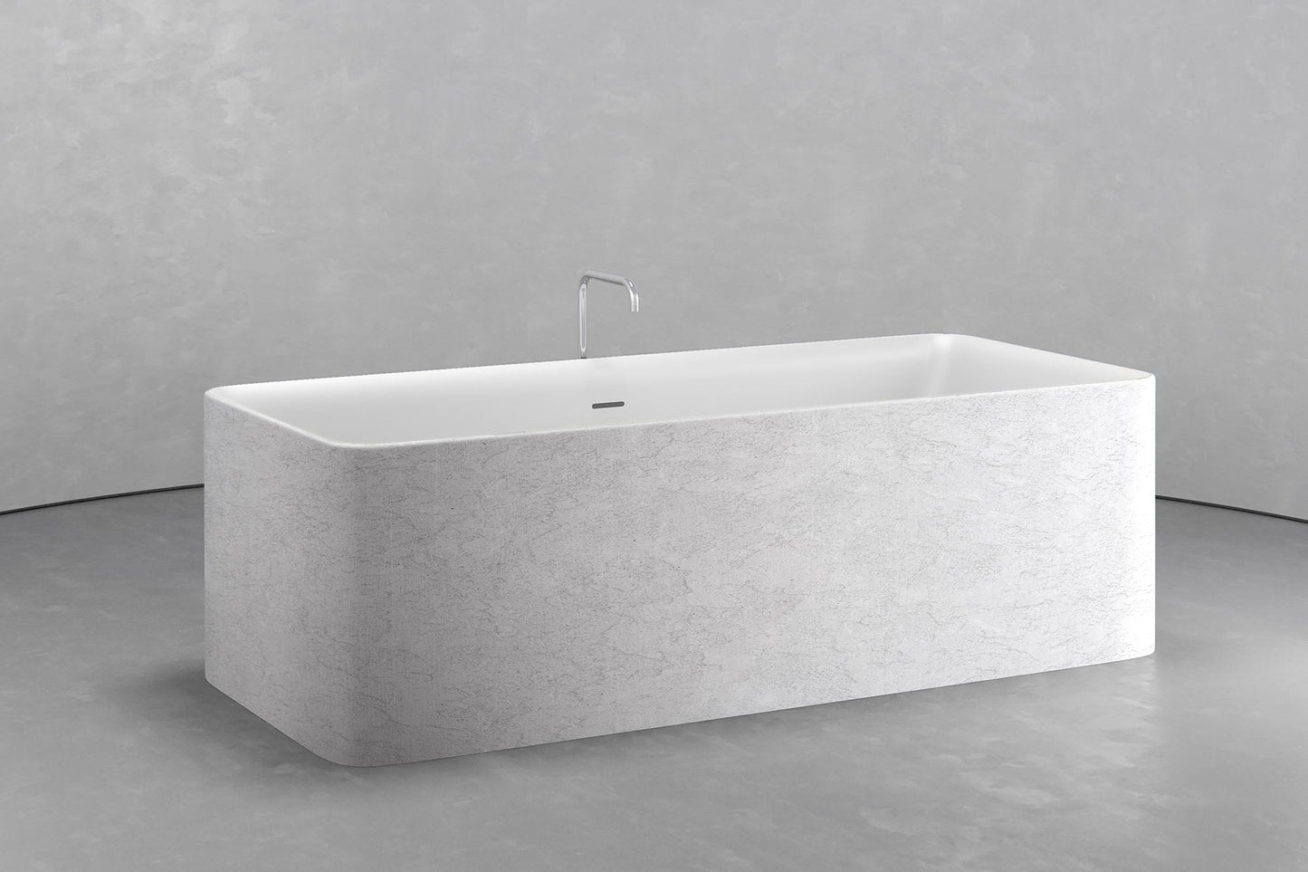 Rectangular Bathtub with Custom Exterior & Interior Finishes