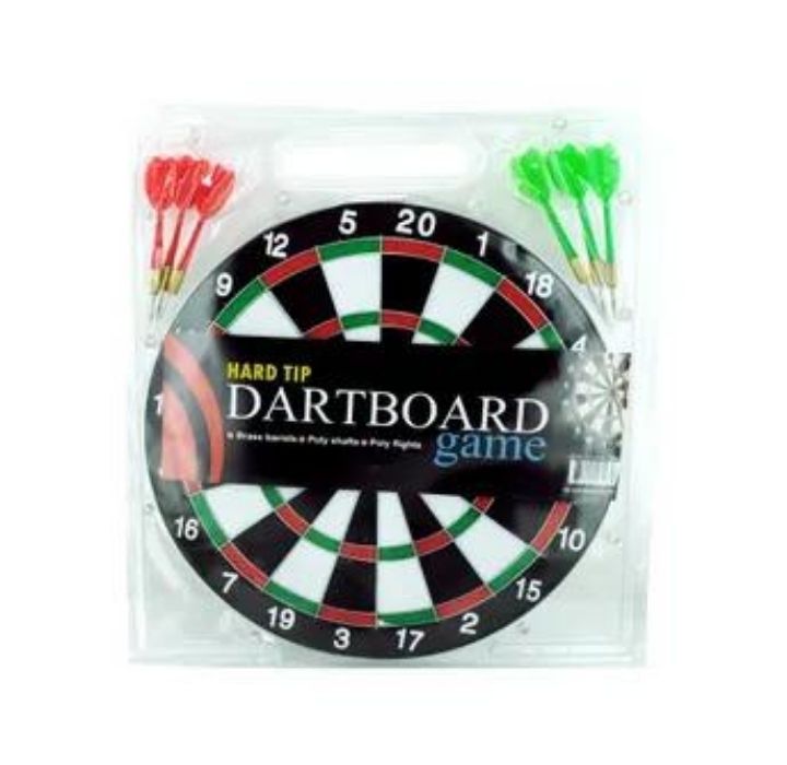 Dartboard 11.5-Inch with 6 Hard Tip Darts