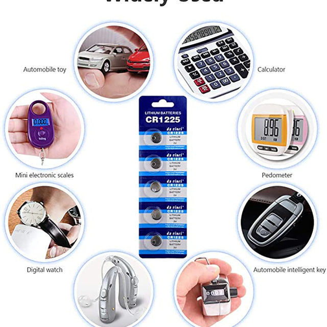 20-Pack Lithium CR1225 3V Battery for Key Fobs, Calculators, and More