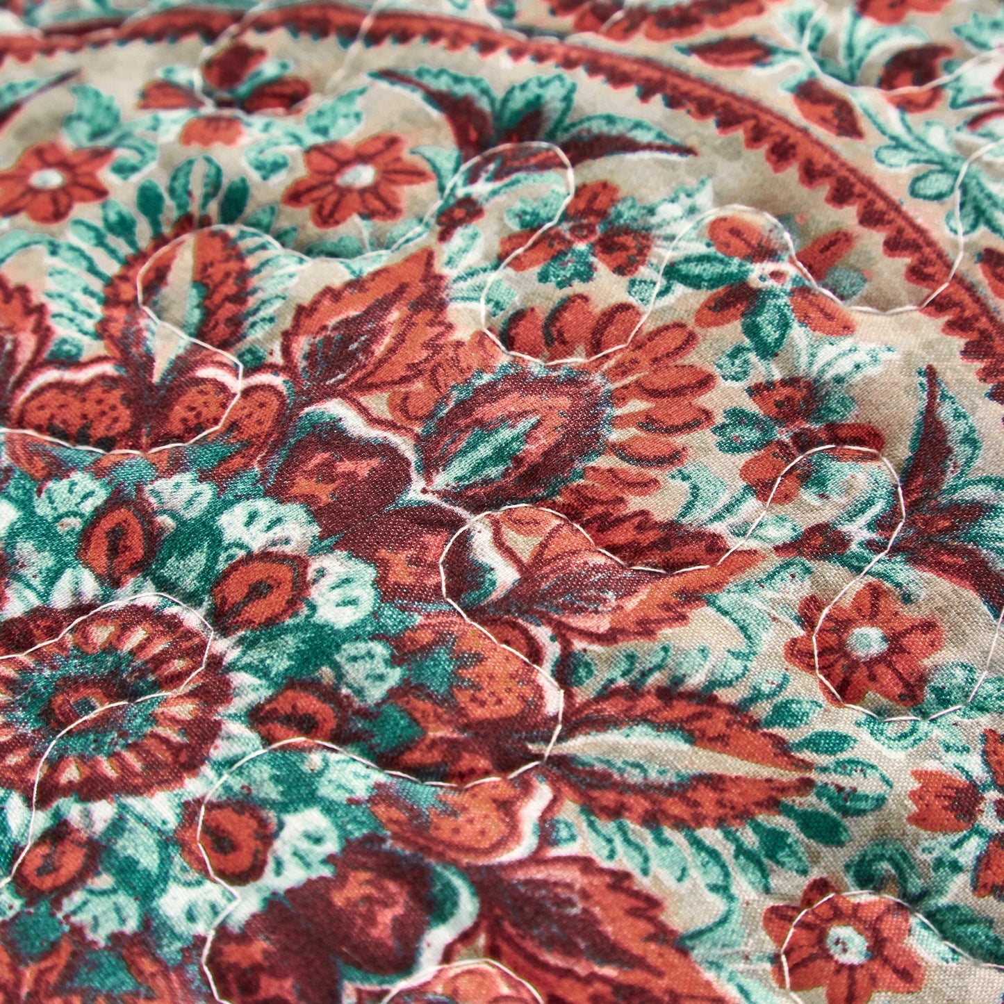 Microfiber Bohemian Medallion Pillow Sham in Taupe