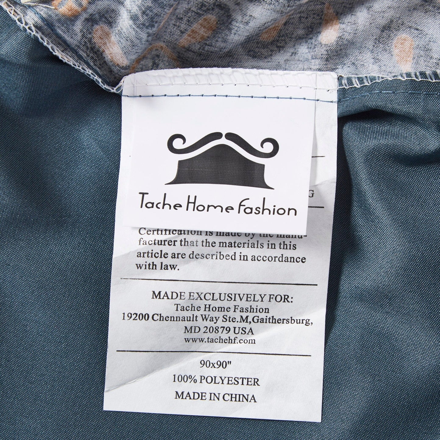 Tache Rustic Paisley Mandala Palace Floral Watercolor Dark Teal Duvet Cover (KF174)