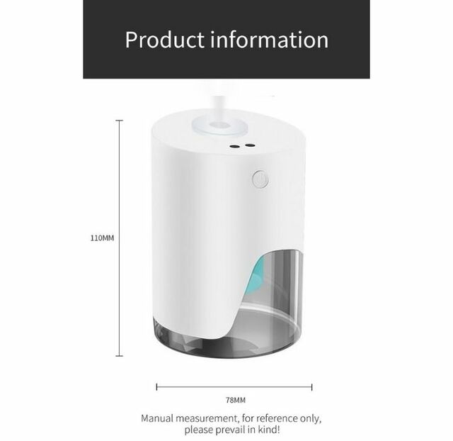 Automatic Touch-Free Alcohol Sanitizer Spray Dispenser