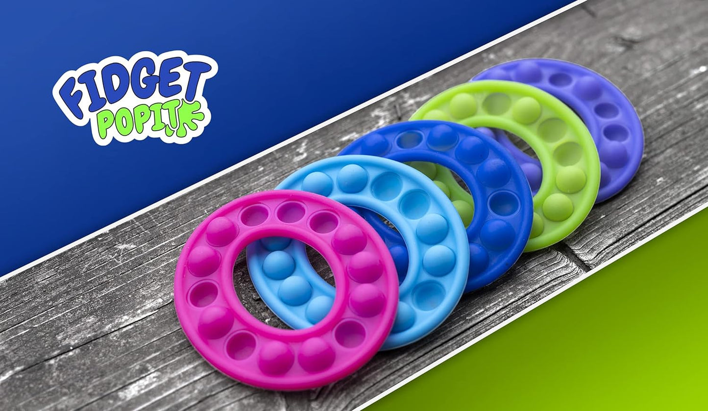 Toy (5 Pack) Sensory Push Bubble Circle Pop Its for Stress Relief/ Anxiety/ ADHD/ Autism Popit for Adults and Kids