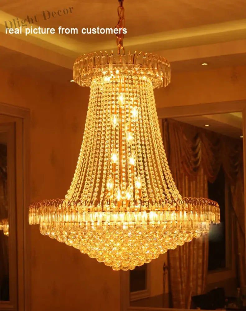 60cm Lustres Chandeliers - Elegant Home Decor for Living Rooms, Dining Rooms, and Restaurants
