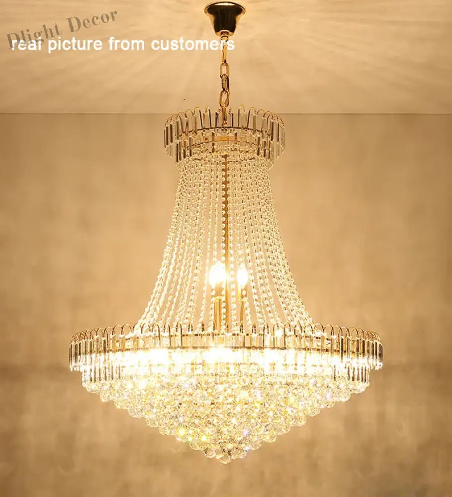 60cm Lustres Chandeliers - Elegant Home Decor for Living Rooms, Dining Rooms, and Restaurants
