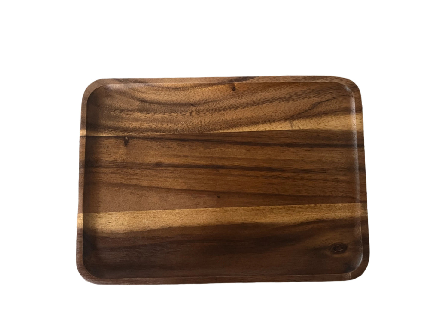 Kalmar Home Acacia Wood Rectangular Serving Trays