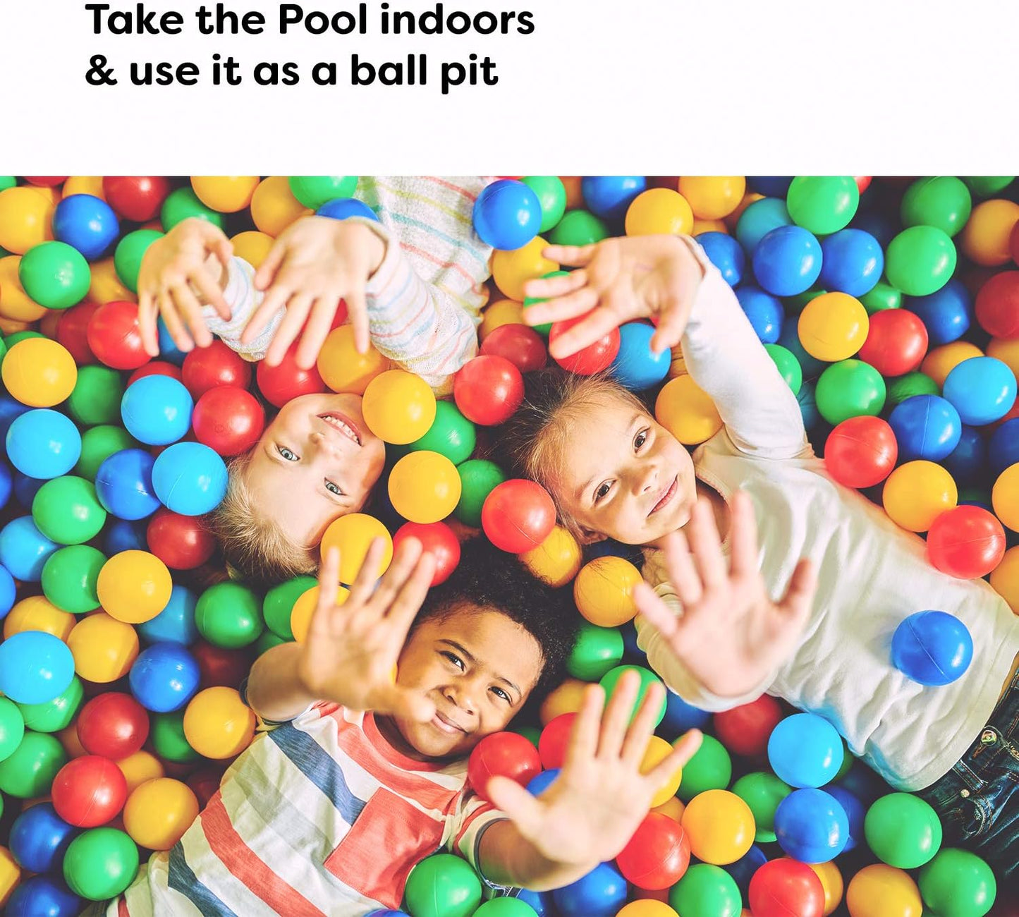 Inflatable Swimming Pool XL for Kids/Adults/Family, Dark Blue (Large 10'x6' Ft / 22" Inches Deep)