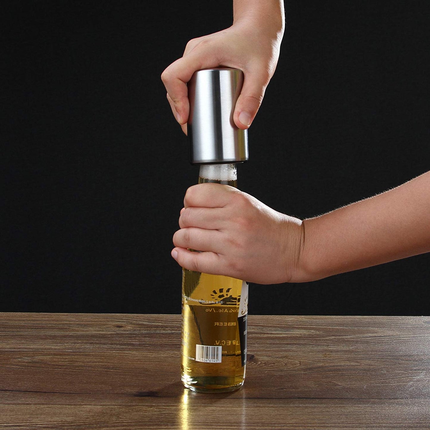 2-Pack Push Down Automatic Magnetic Beer Bottle Opener