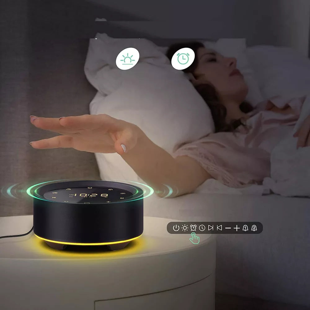 Letsfit Noise Machine with Alarm Clock Full Touch Control, Sleep Sound Machine for Home and Office - SP1