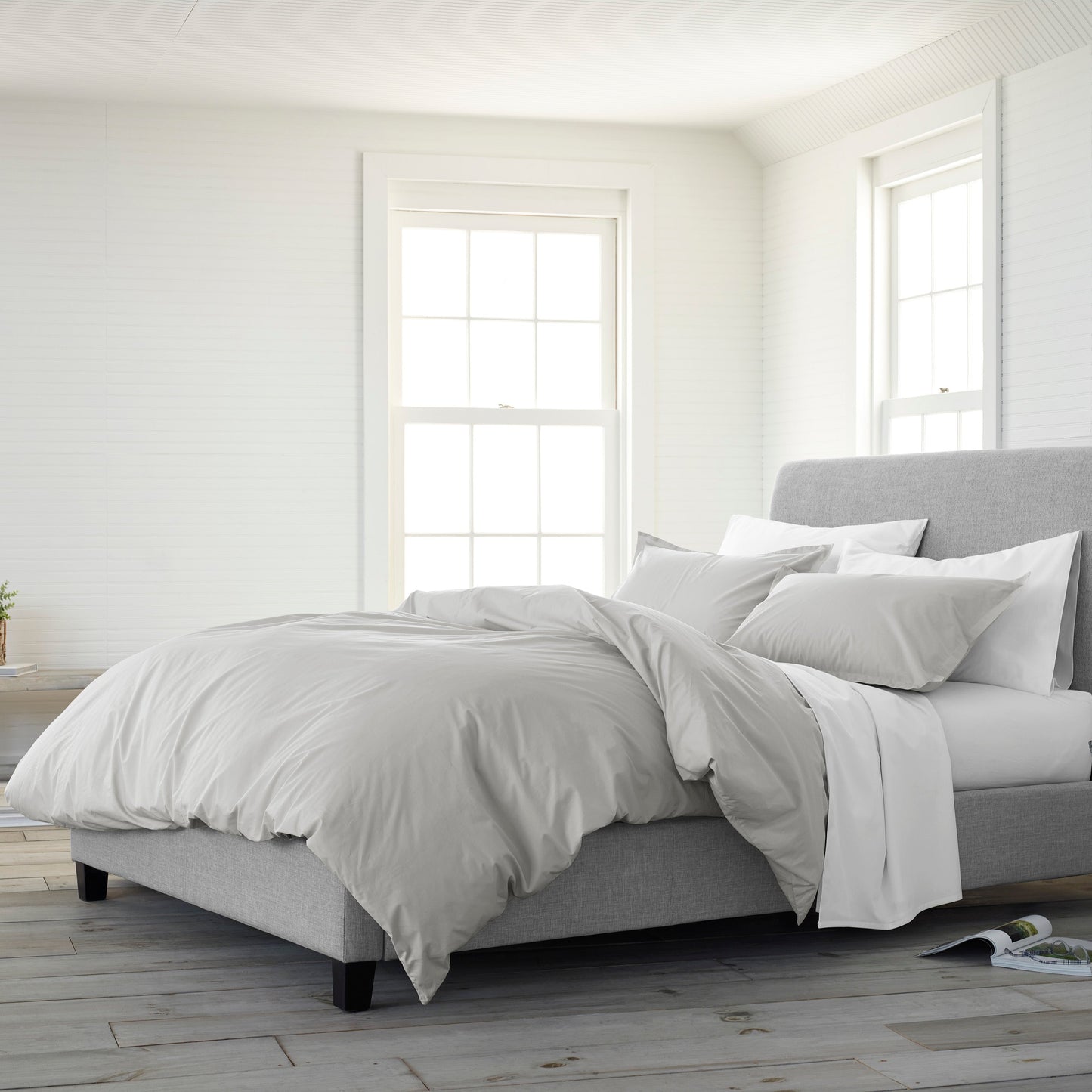 Cotton Percale Comforter Set with Matching Shams