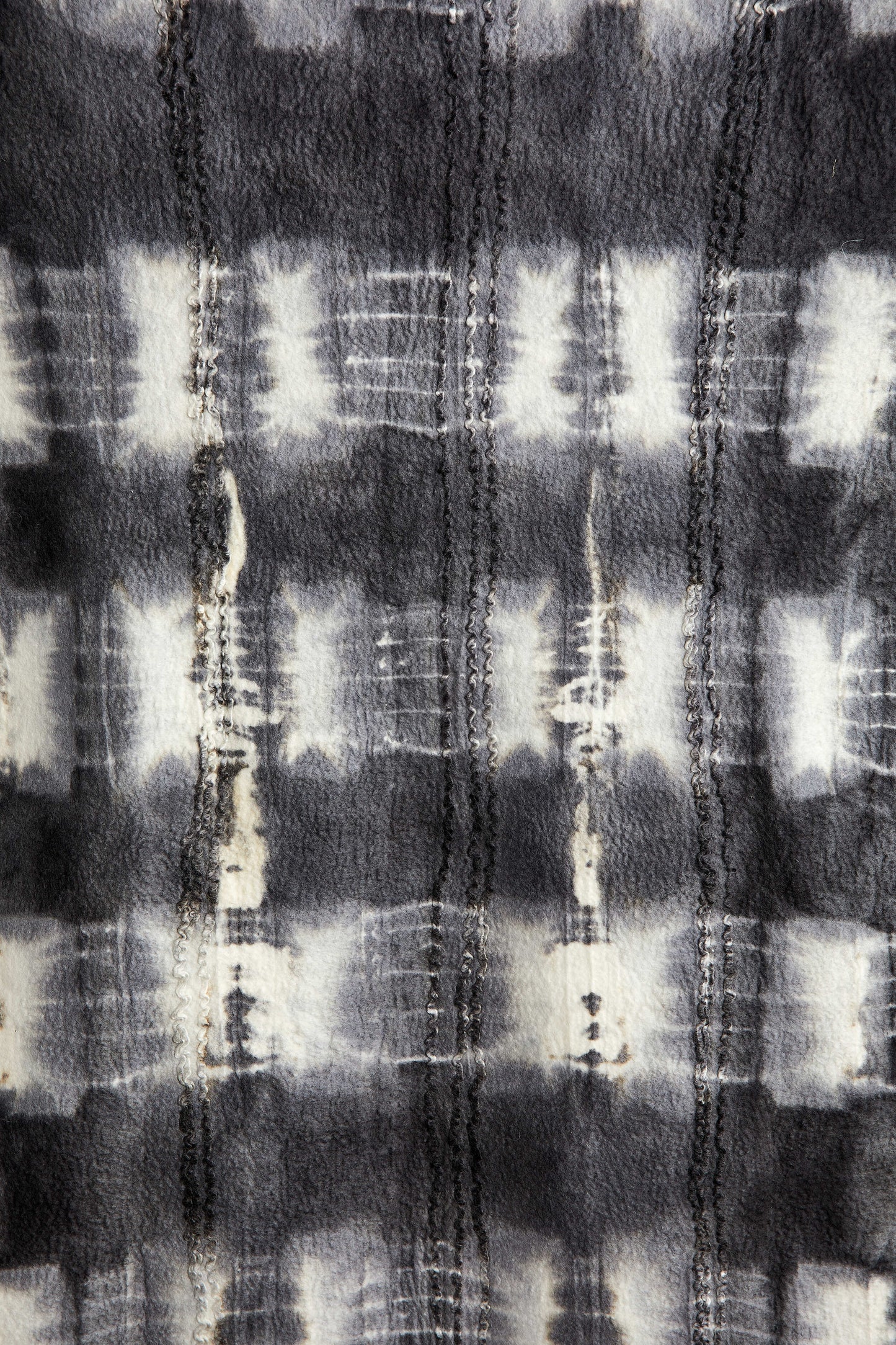 Lightweight Wool Adire Tye-Dye Throw Blanket