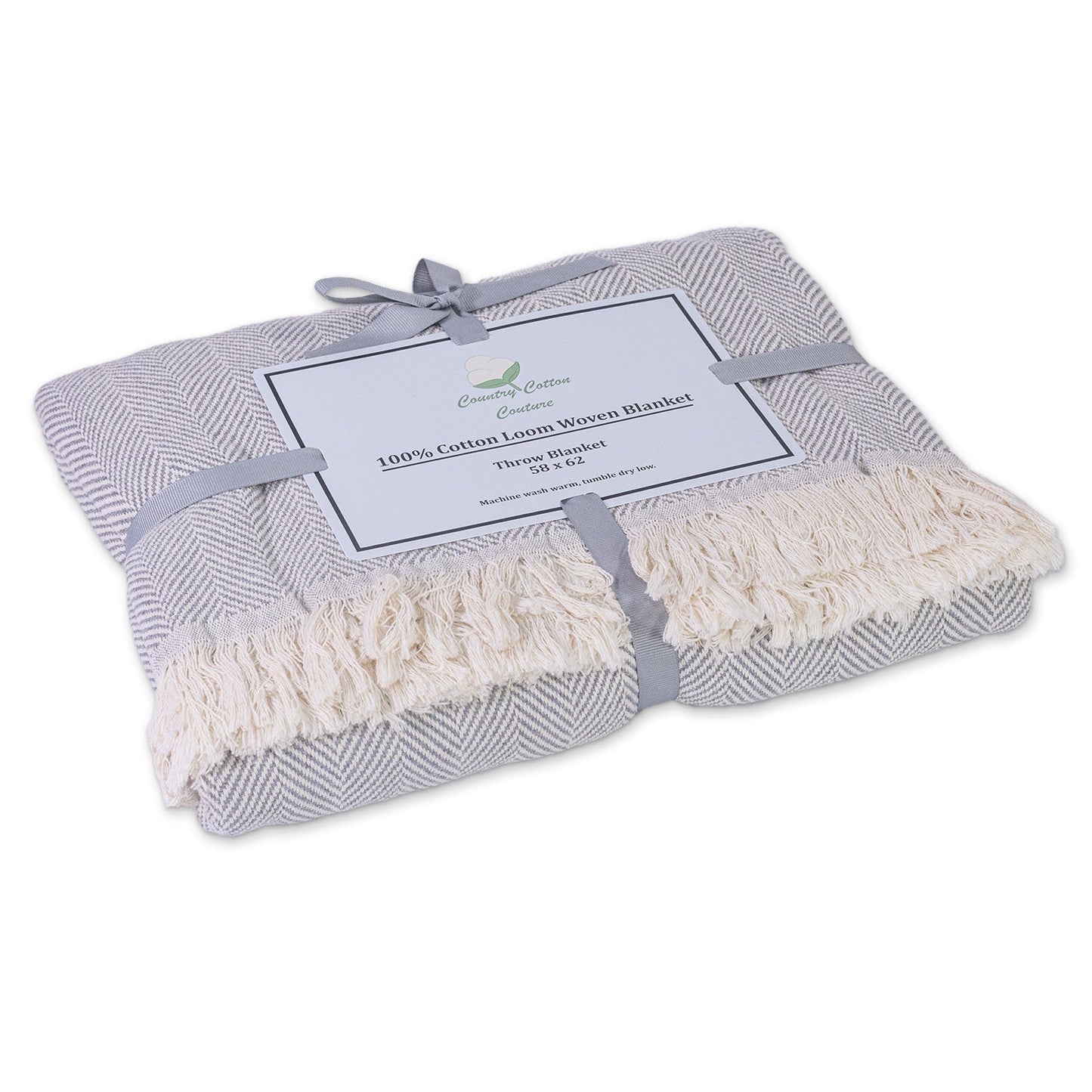 100% Cotton Patterned Throw Blanket for Modern Living