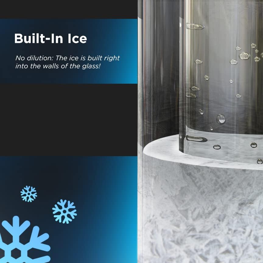Unique Gift Idea for Wine Lover, Stemless Frozen Wine Glass - Insulated Chiller Freezer Cup, Freezable Liquid-Ice Double Wall (8.5oz) Gifts for Her/Women/Wife (Gift Boxed)
