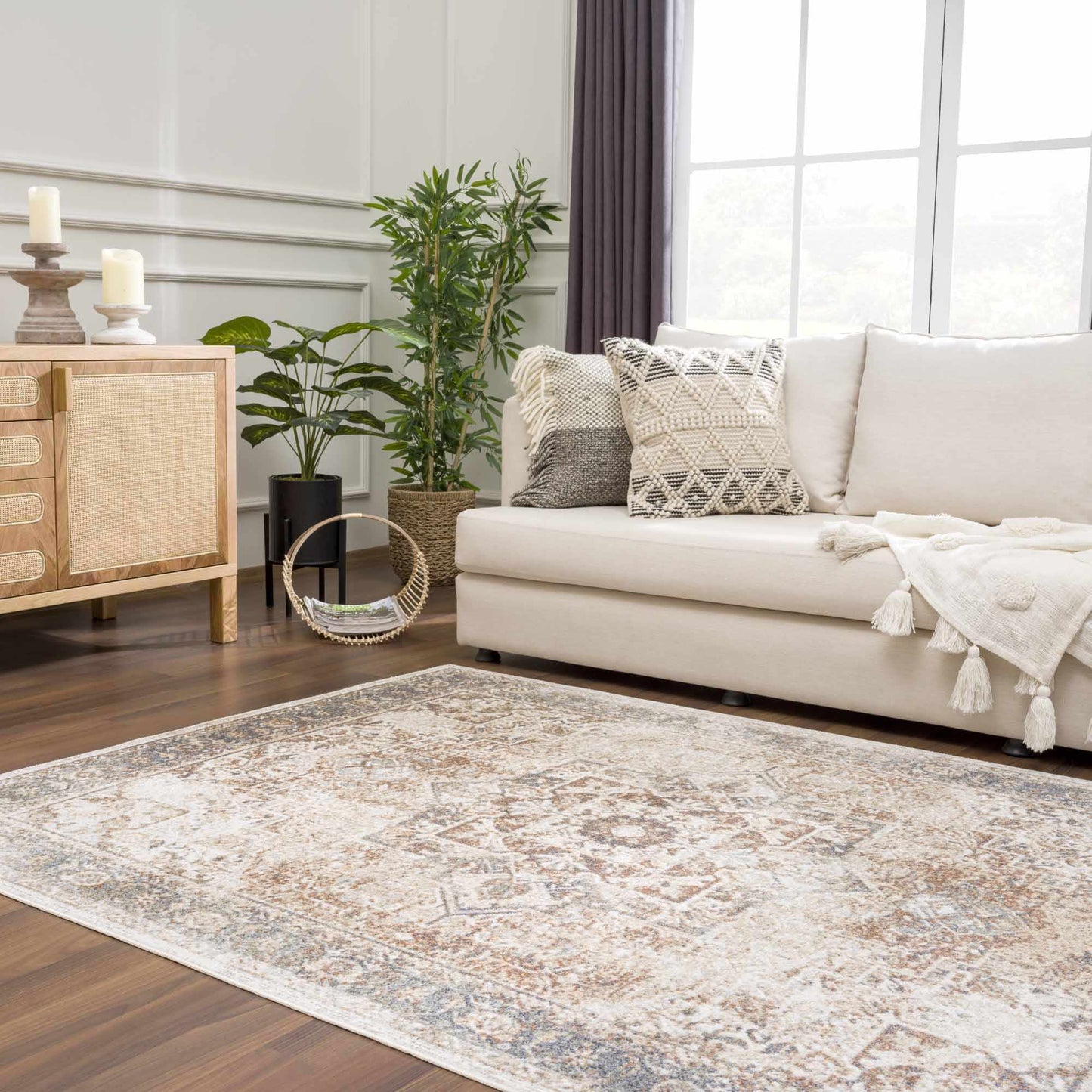 Heritage Style Flat Pile Washable Rug