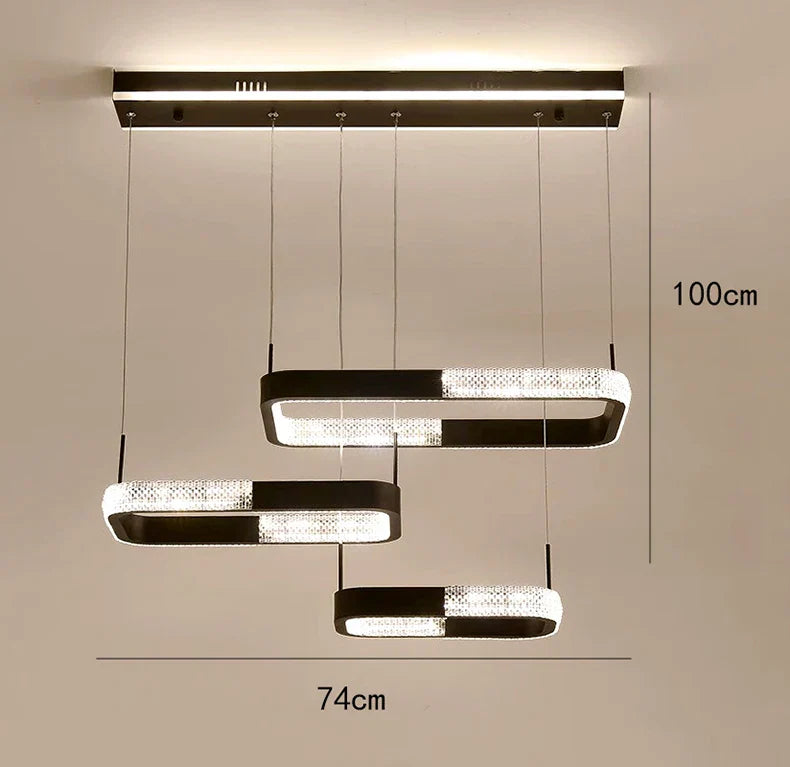 LED Ring Pendant Chandelier for Modern Interiors