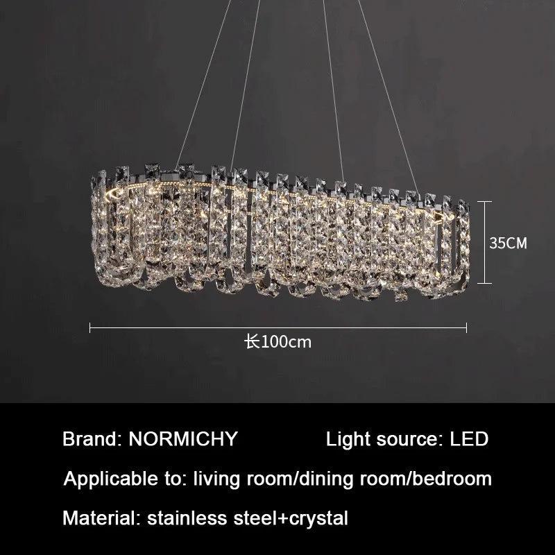 Crystal LED Chandelier for Living and Dining