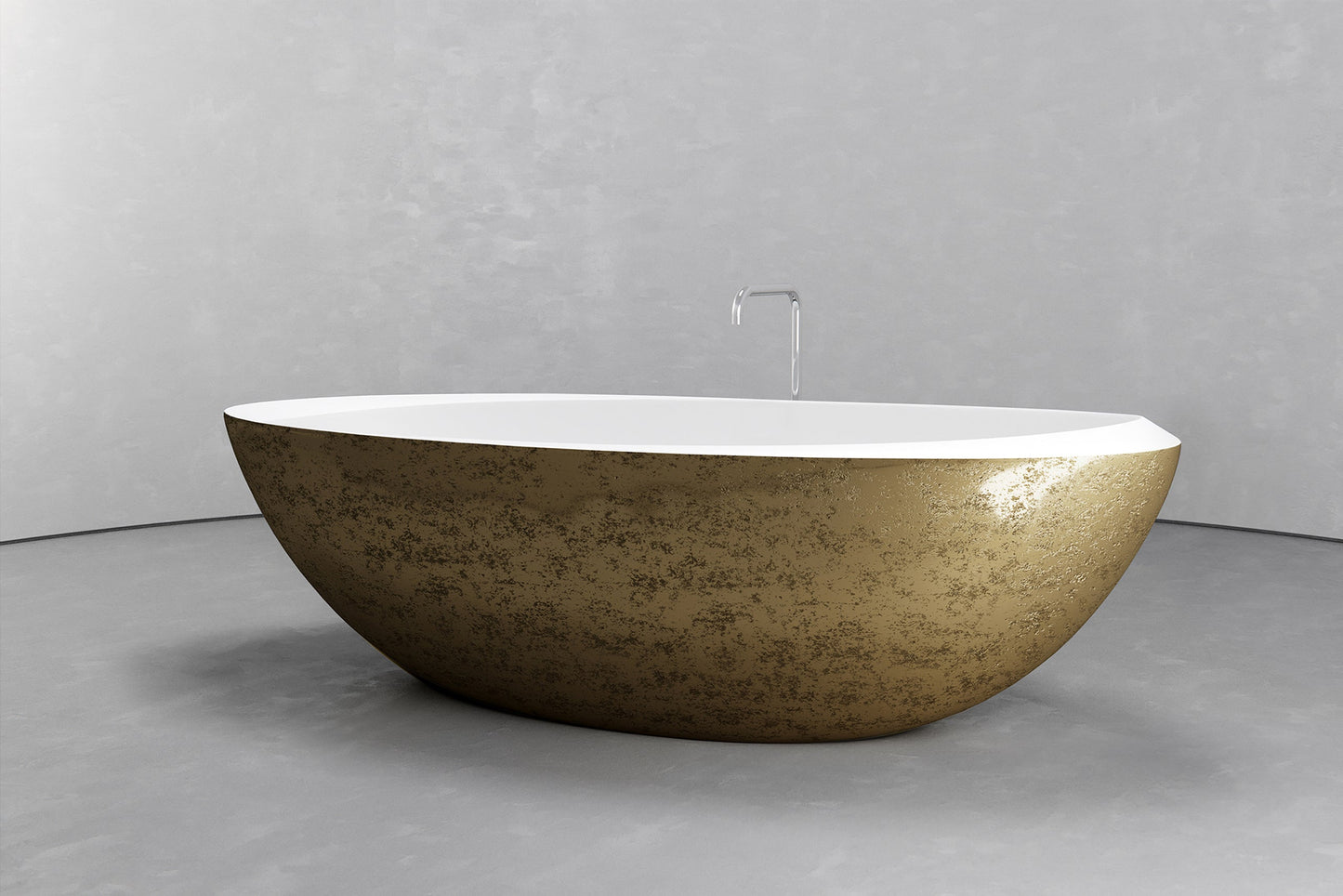 Custom Oval Freestanding Tub with Refined Finish Options