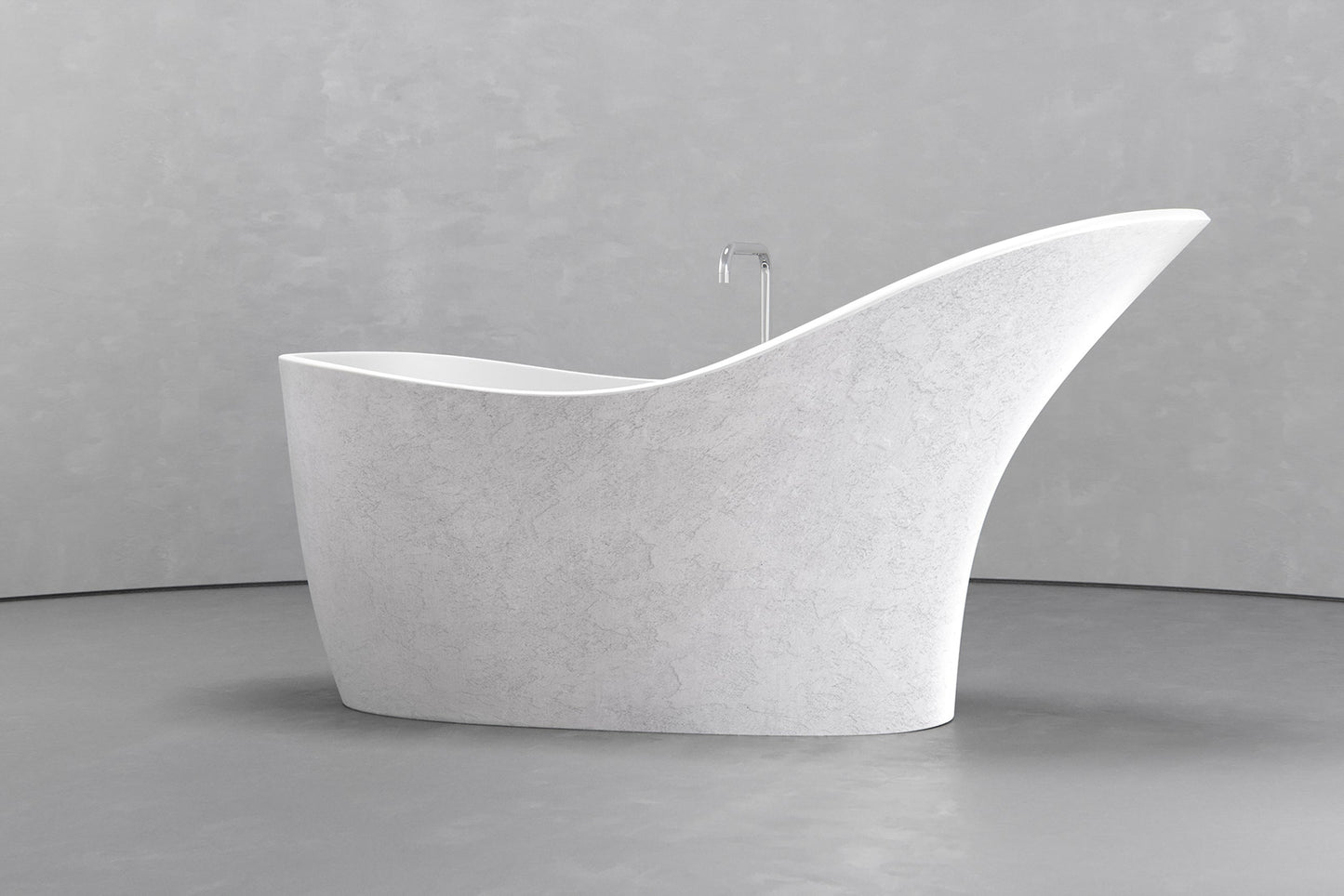 Custom Slipper Tub with Organic Curve Design