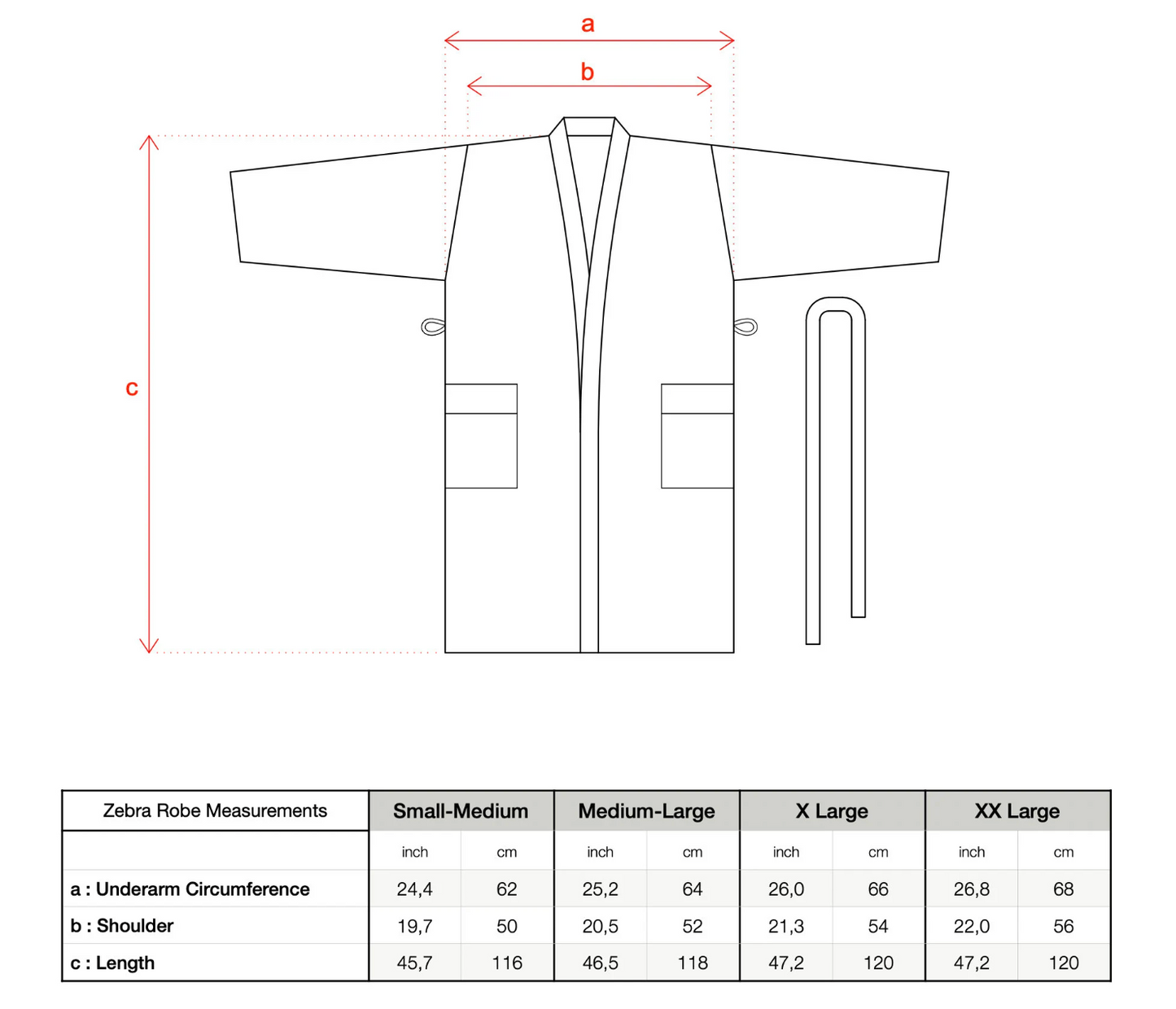 Handmade Turkish Linen and Cotton Rainbow Robe