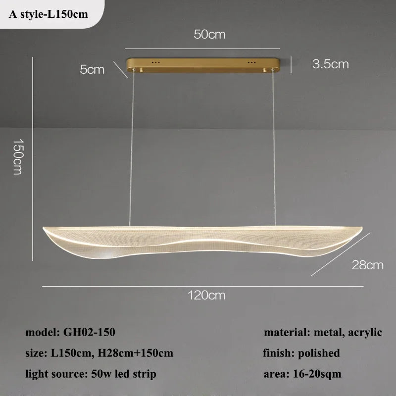 Irregular Acrylic LED Pendant Light for Contemporary Spaces
