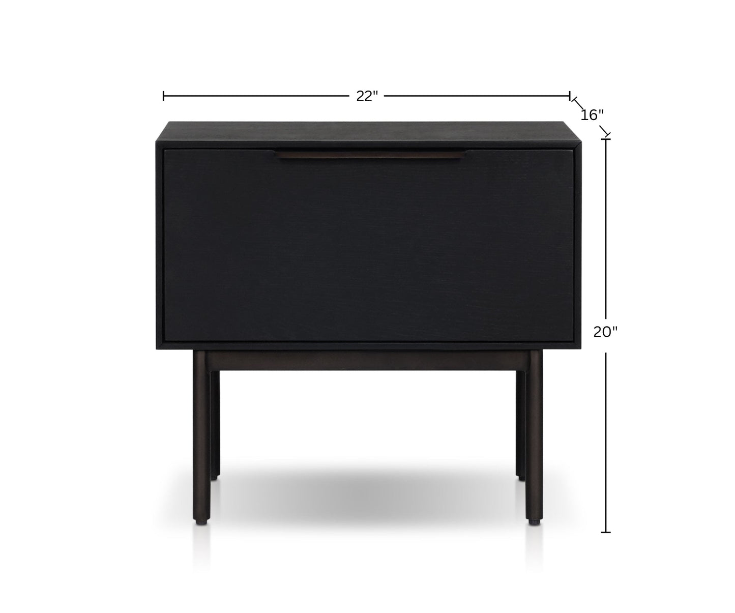 Akira Nightstand, Black
