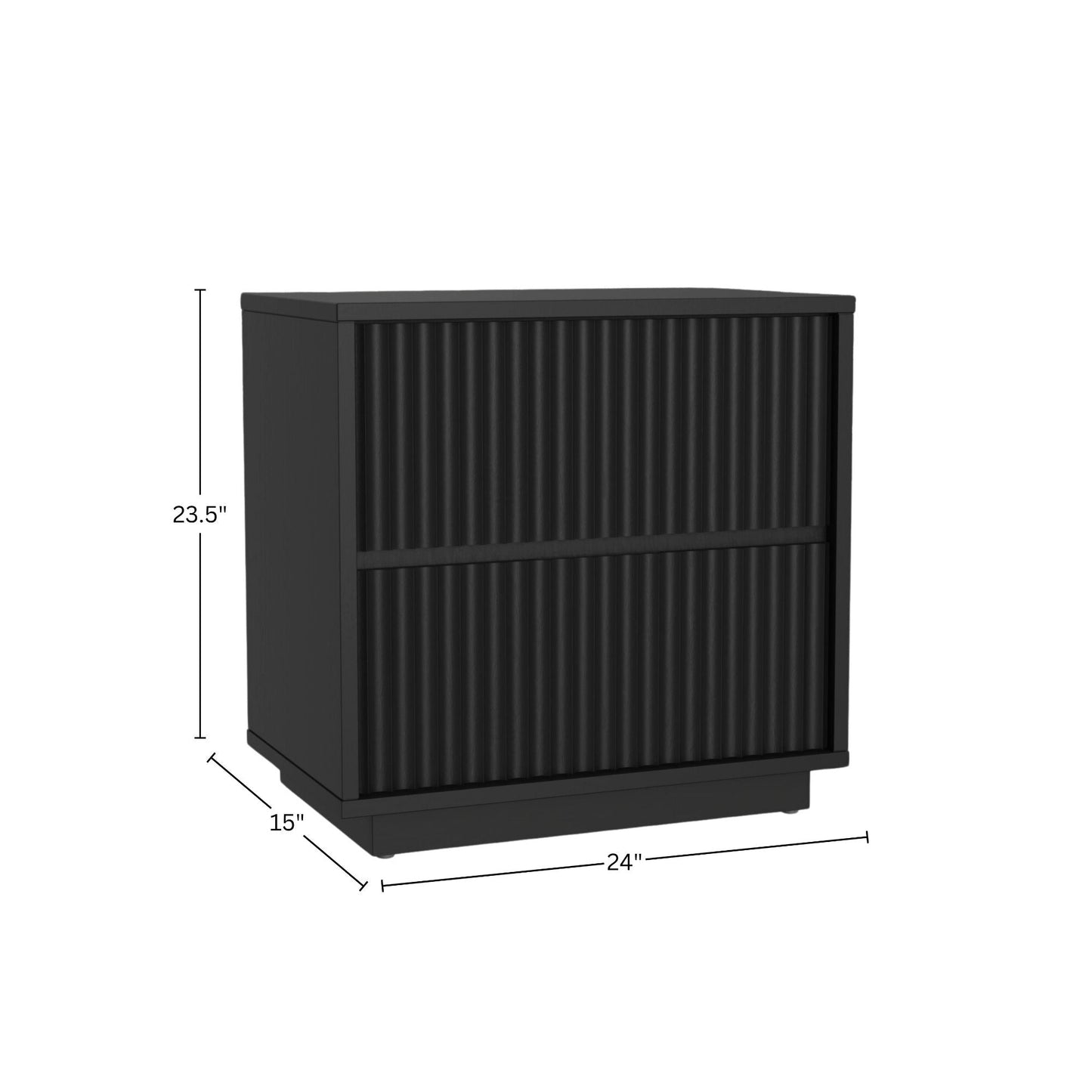 Blanca Nightstand, Black