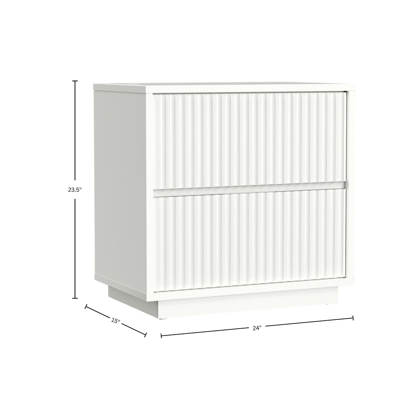 Blanca Nightstand, White