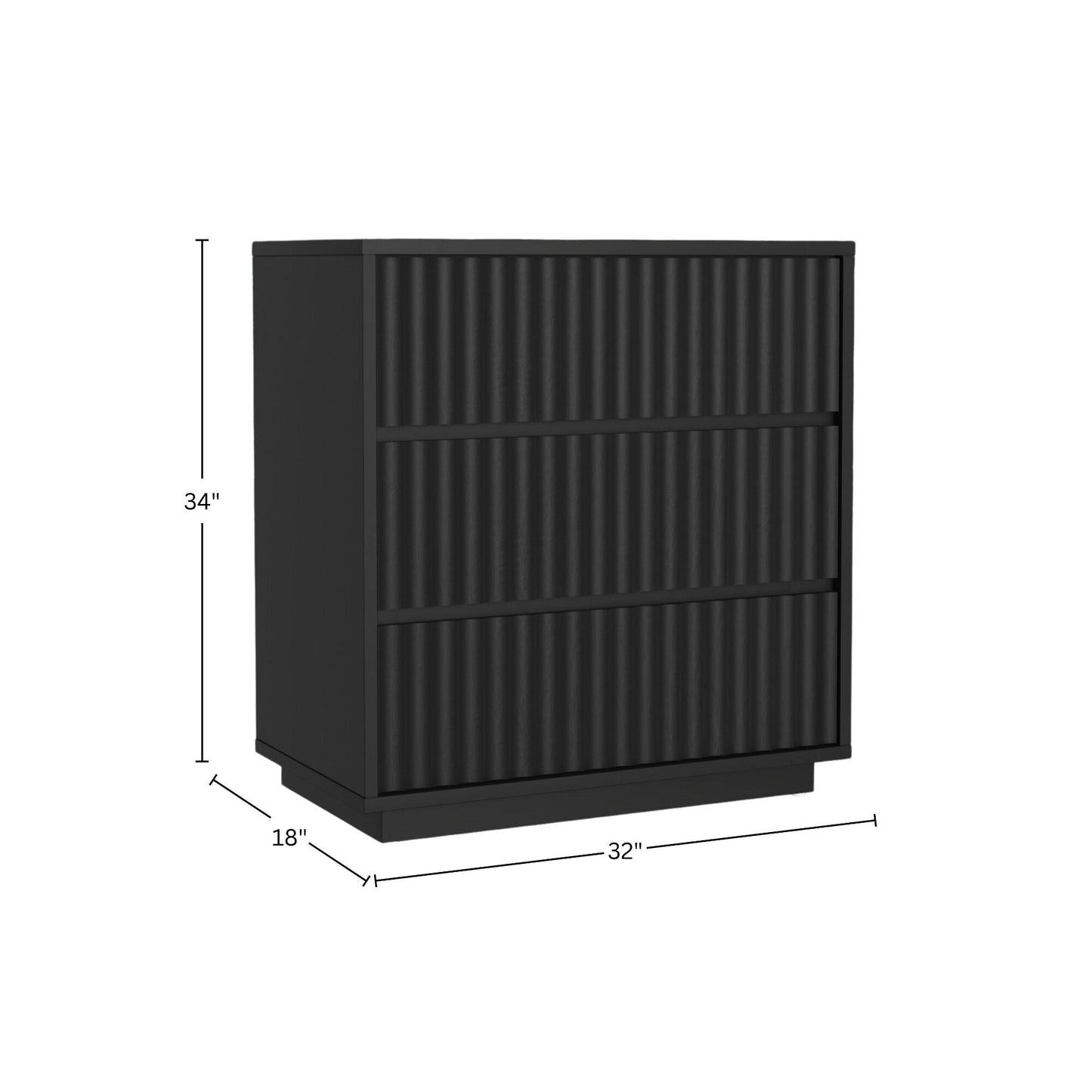 Blanca Small Chest, Black