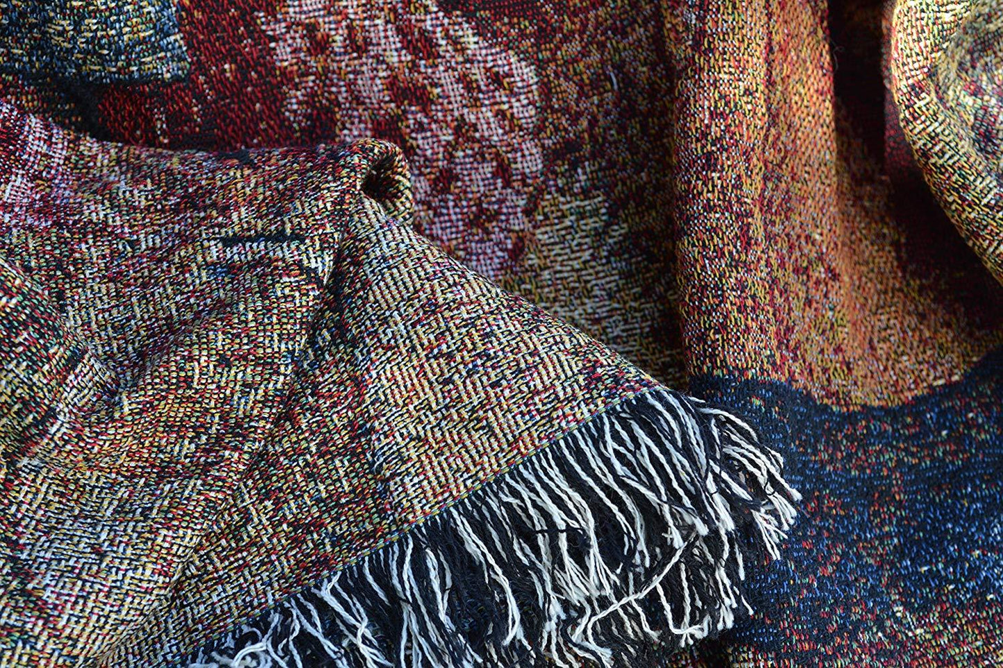 Tache Teddy Bear Western Cowboy Tapestry Throw with Fringe (2173)