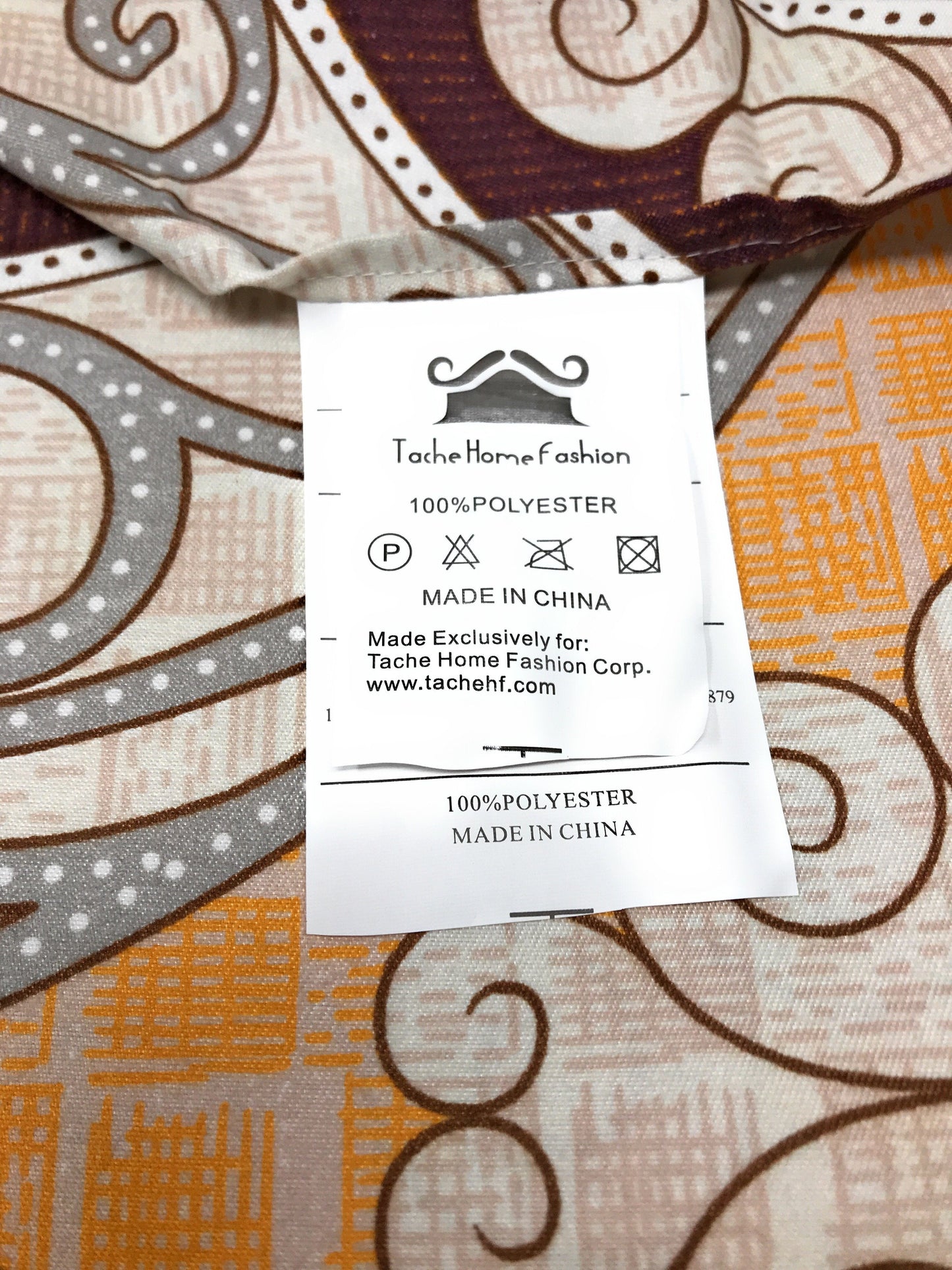 Tache Maroon Mandala Damask Duvet Cover Set Twin (2131)
