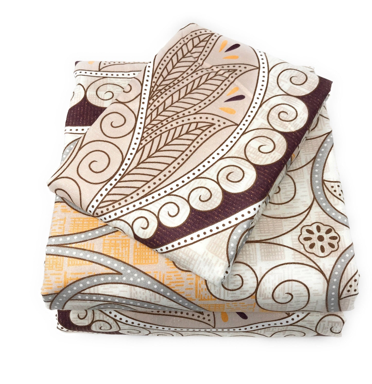Tache Maroon Mandala Damask Duvet Cover Set Twin (2131)