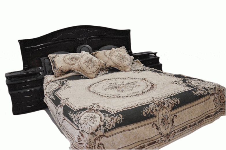 Tache Chenille Green Forest Tapestry Bedspread Set Twin (DSC0012-C)