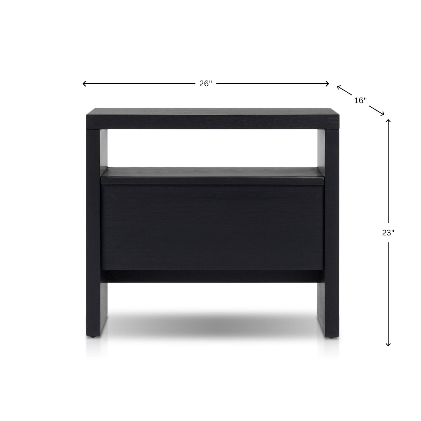Flo Nightstand, Black