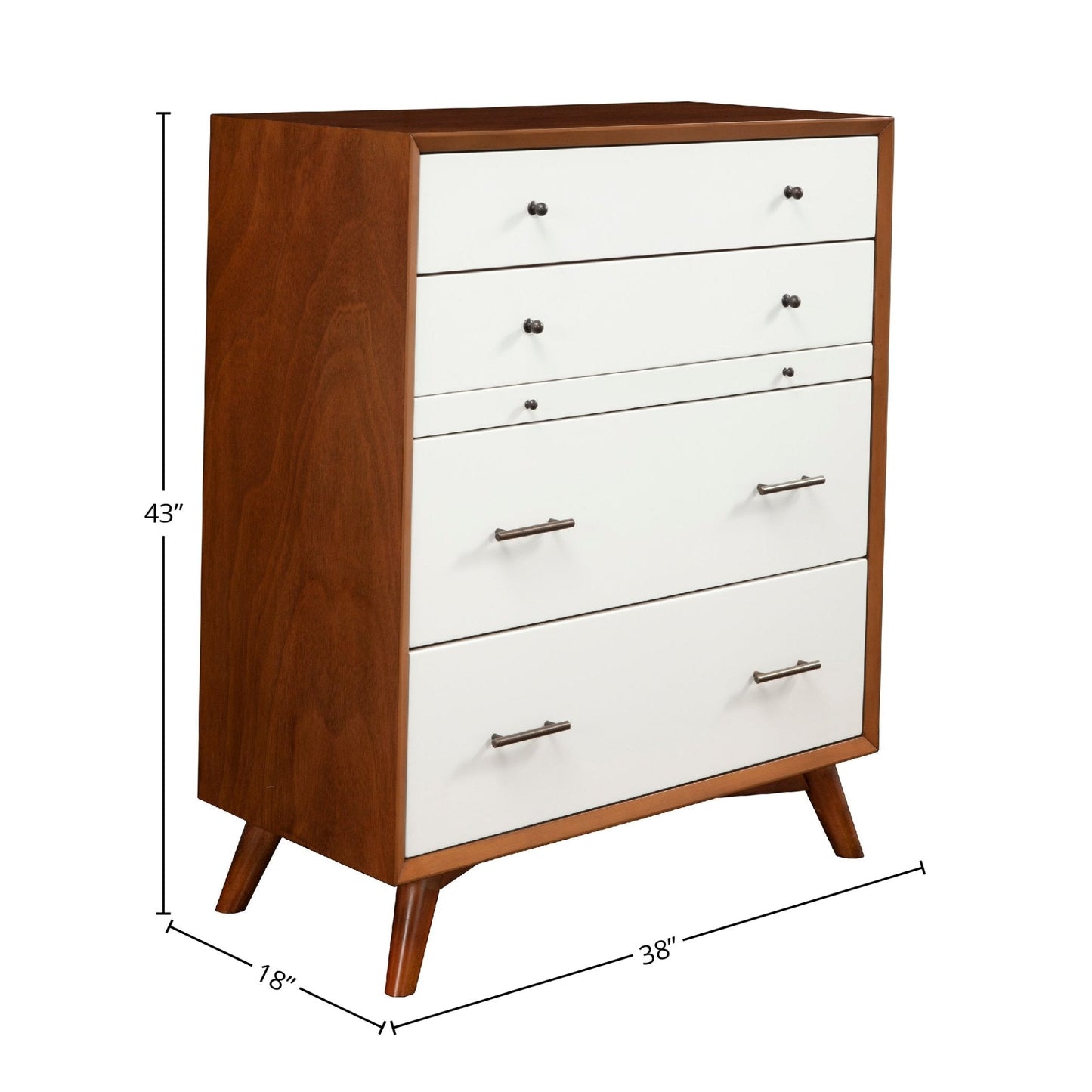 Flynn Chest, Chestnut/White