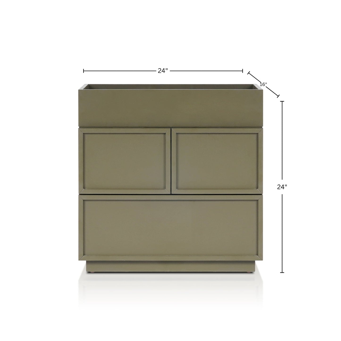 Luca Nightstand, Olive Green