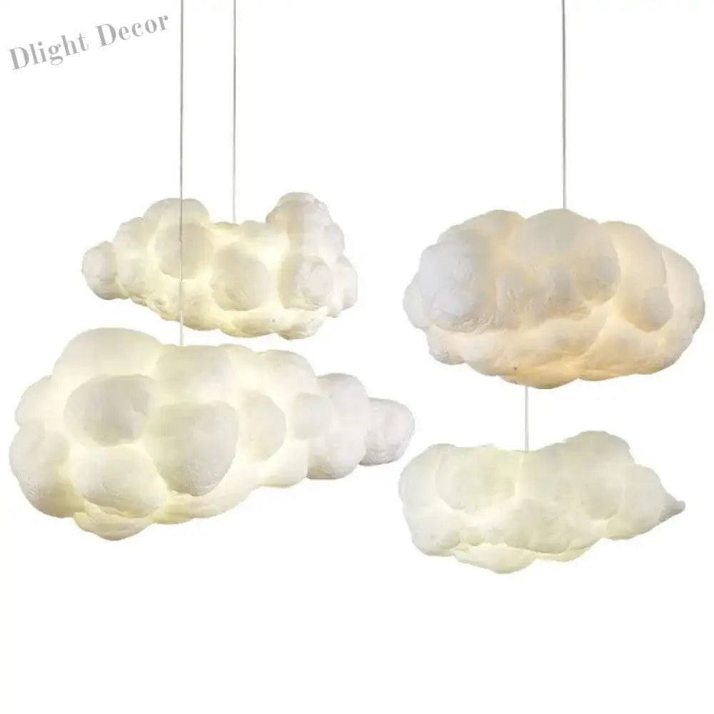 Nordic Clouds Pendant Lights - Ideal for Hotel Lobby and Restaurant Decor - Unique Silk Lamp Dark Clouds Hanglamp for Personality Decorative Lighting