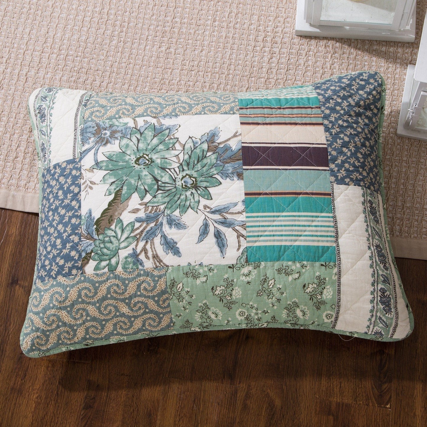 Cotton Forest Glade Quilted Bedspread Set