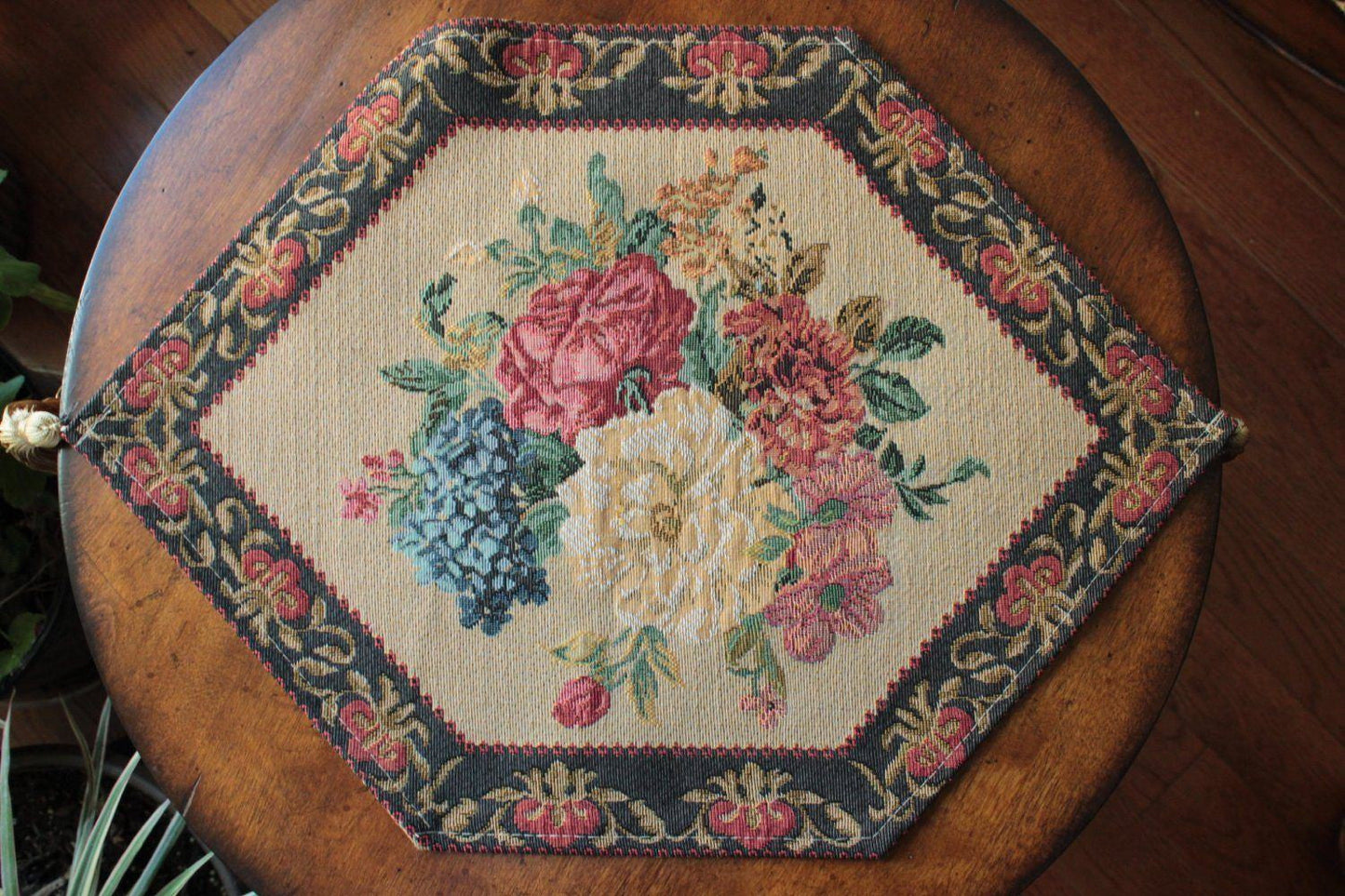 Tache Set of 3 Colorful Country Rustic Floral Morning Awakening Table Runner Set (3089B)