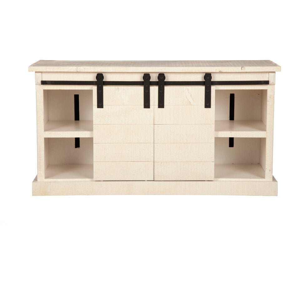 Vintage Barn Door TV Console