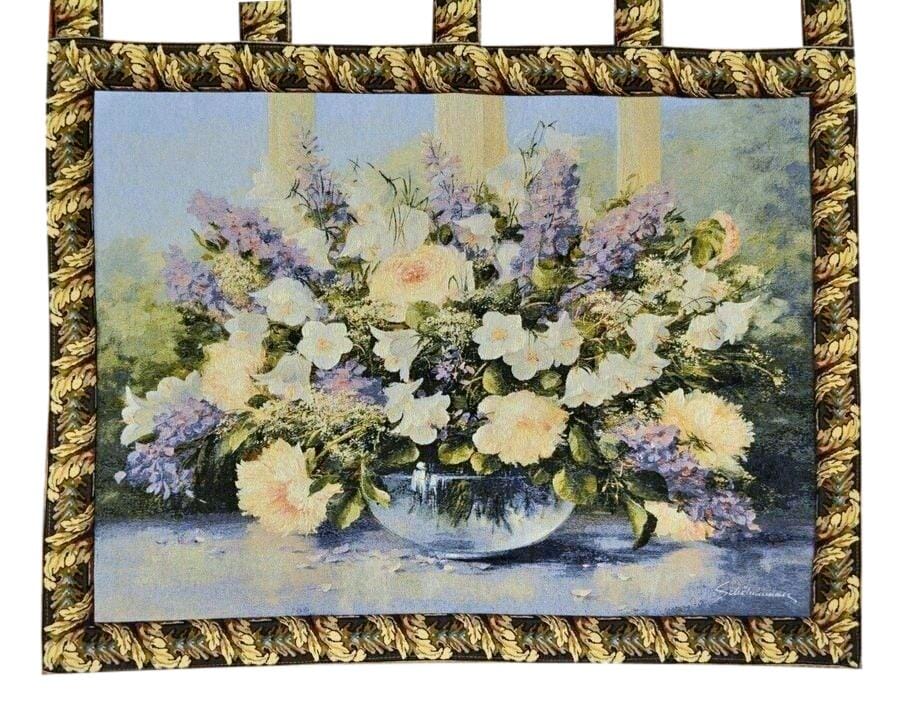 Tache Bouquet Of Flowers Tapestry Lavender Floral Wall Hanging 33 X 24 (13021)