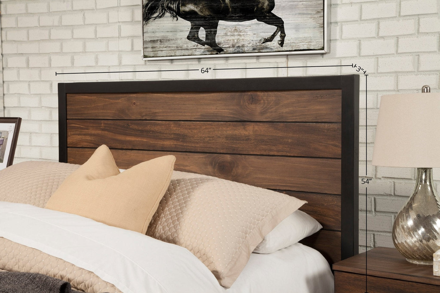 Mahogany and Pine Weston Headboard