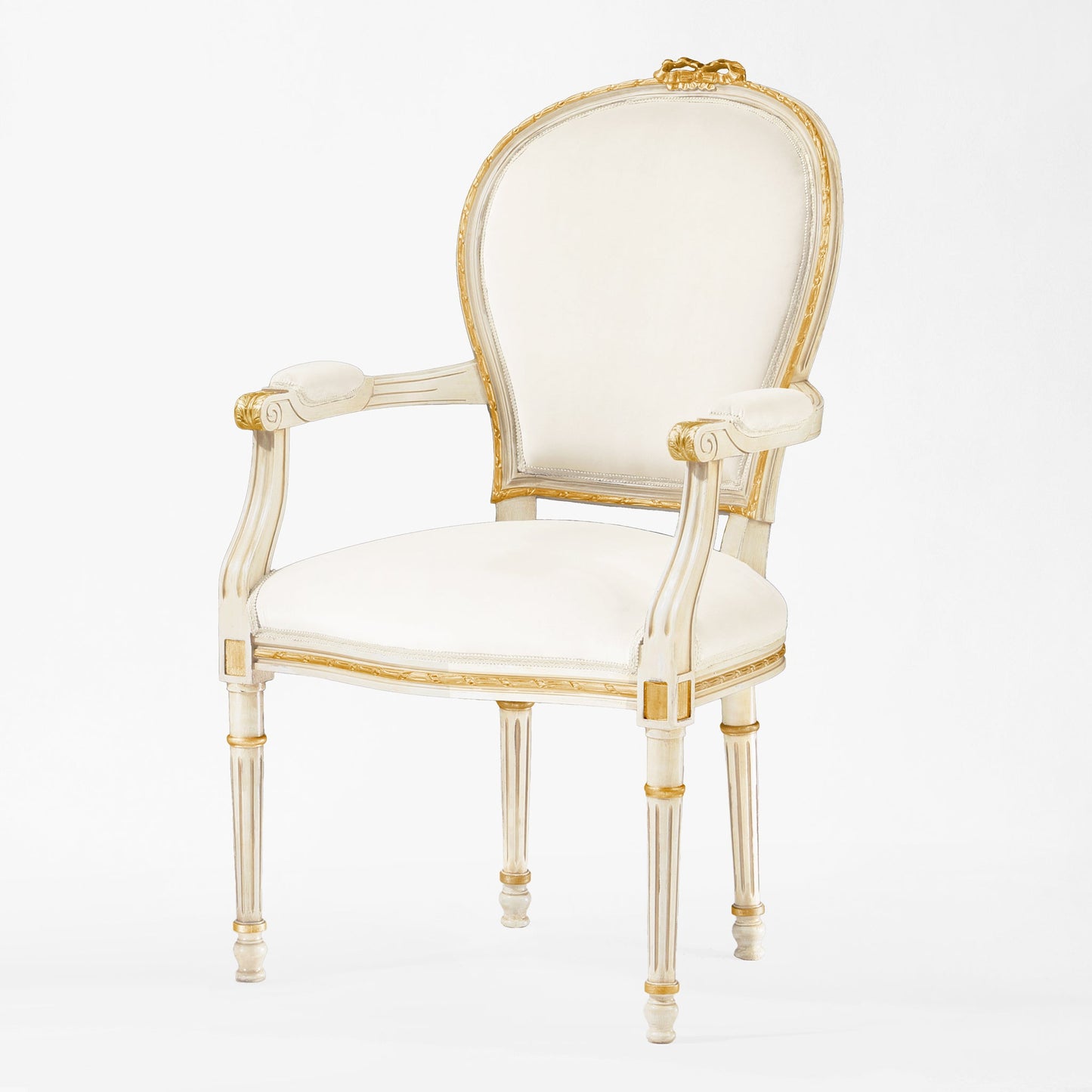 CAPRI white armchair