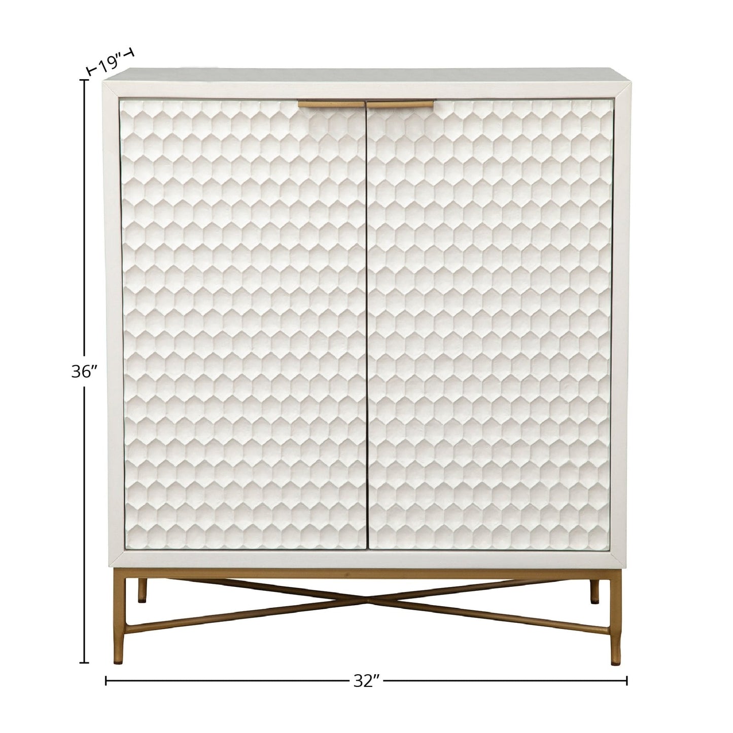 White Pearl Bar Cabinet
