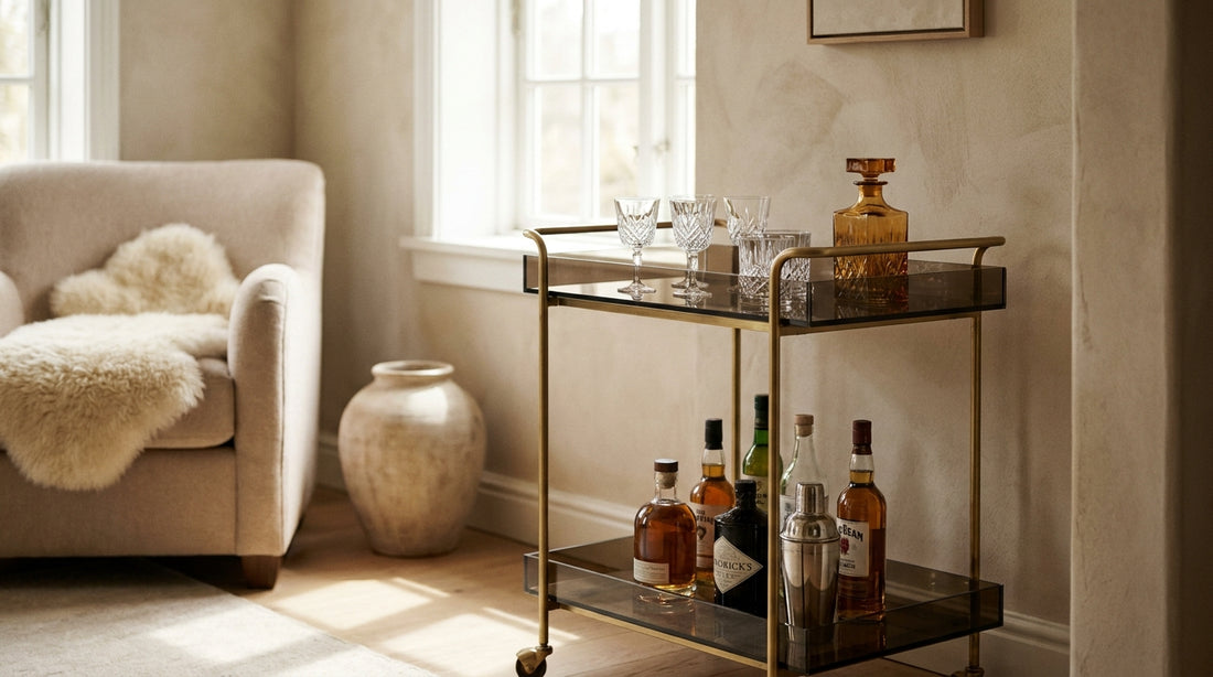 How to Choose a Bar Cart That Gets Used
