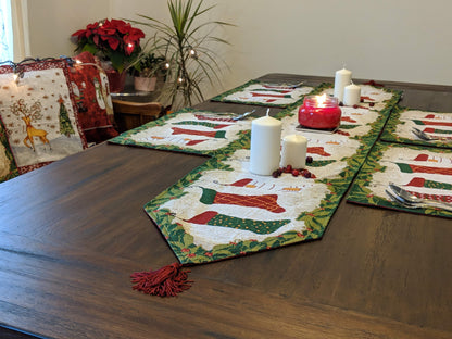 Tache Hang My Stockings By the Fireplace Table Runners (12910)