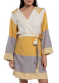Turkish Cotton Hooded Bathrobe – Lightweight Multi-Color Robe