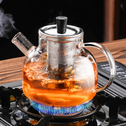 1800ML Glass Water Jug for Home & Kitchen - Transparent Coffee Pot, Teaware, Drinkware for Camping and Daily Use