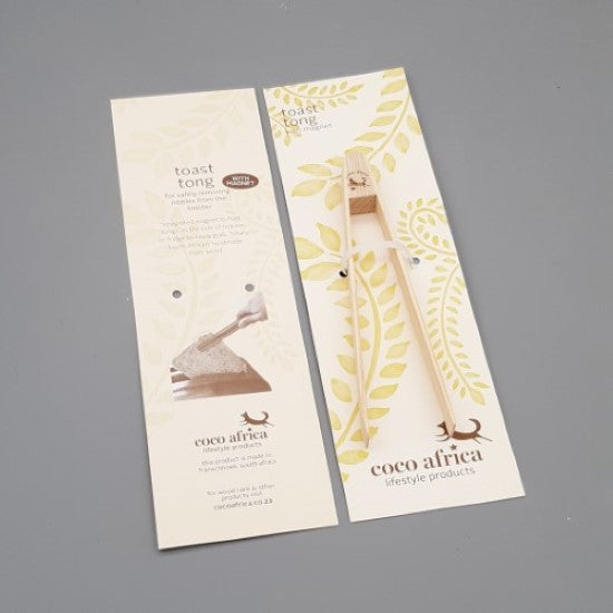 Magnetic Wooden Toast & Garnish Tongs