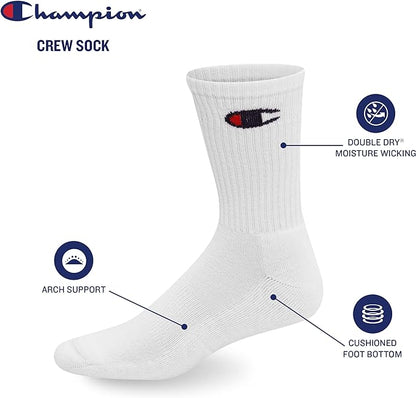 12-Pack Champion Crew Socks